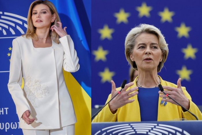 Ilustračný obrázok k článku FOTO: Olena Zelenská v europarlamente: Von der Leyenová sa NAHODILA do farieb Ukrajiny