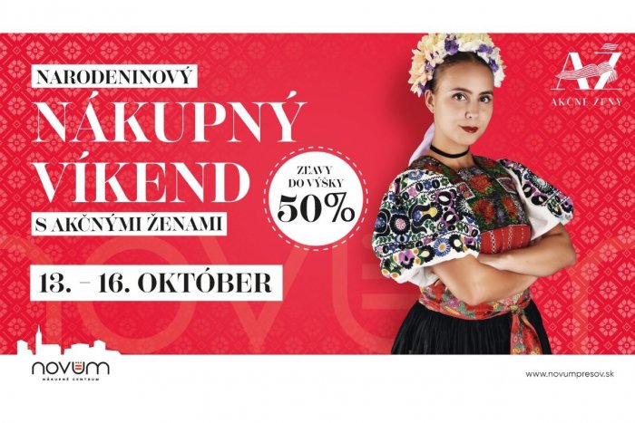 Ilustračný obrázok k článku Oslávte s nami druhé Narodeniny Novumu Prešov tradične netradične!