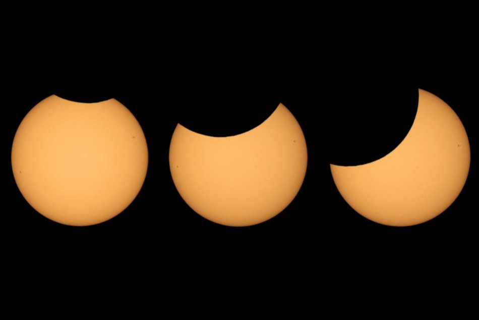 Ilustračný obrázok k článku Astronomický úkaz roka: Takto vyzeralo čiastočné zatmenie Slnka nad Nitrou, FOTO
