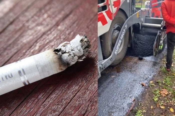 Ilustračný obrázok k článku Technológia, ktorú máme PRVÍ NA SVETE: Mladý Žiarčan vymyslel asfalt z cigaretových ohorkov