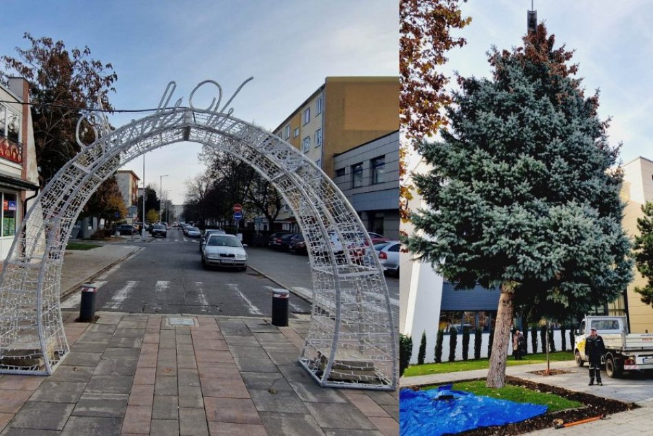 Ilustračný obrázok k článku Námestie už zdobí vianočný stromček: Pribudnú aj svetelné brány, FOTO