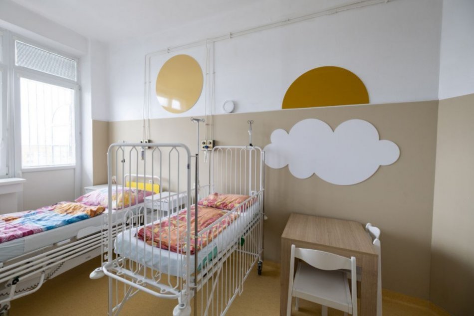 Zrekonštruované izby na Oddelení dojčiat a batoliat Univerzitnej nemocnice v Martine
