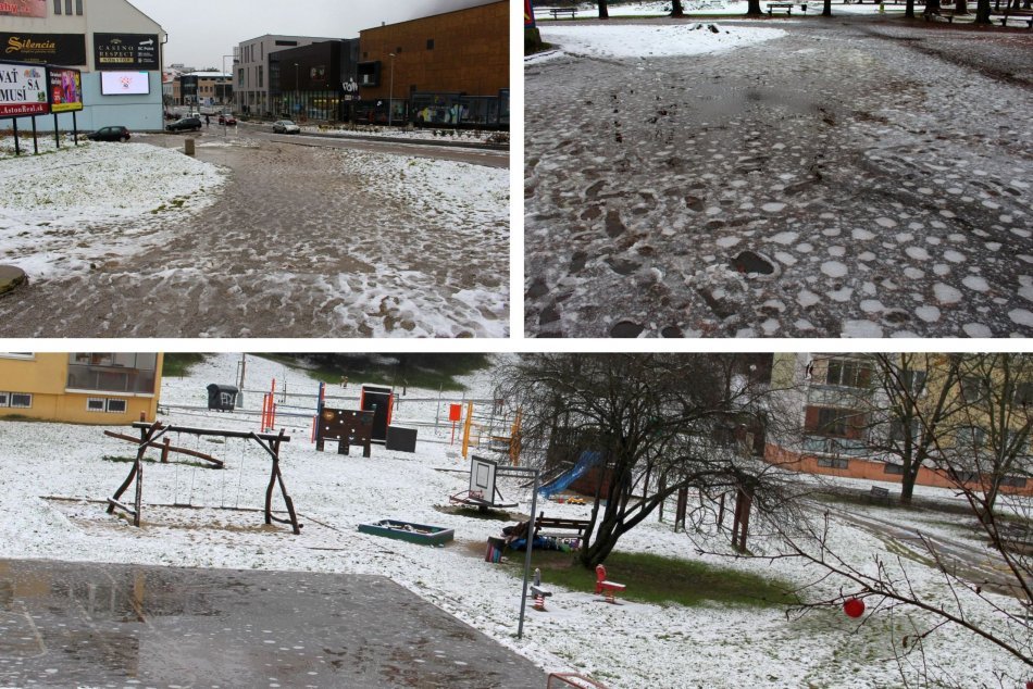 Ilustračný obrázok k článku Prvý sneh zimnú idylku nepriniesol: V uliciach Bystrice zostala čľapkanica, FOTO