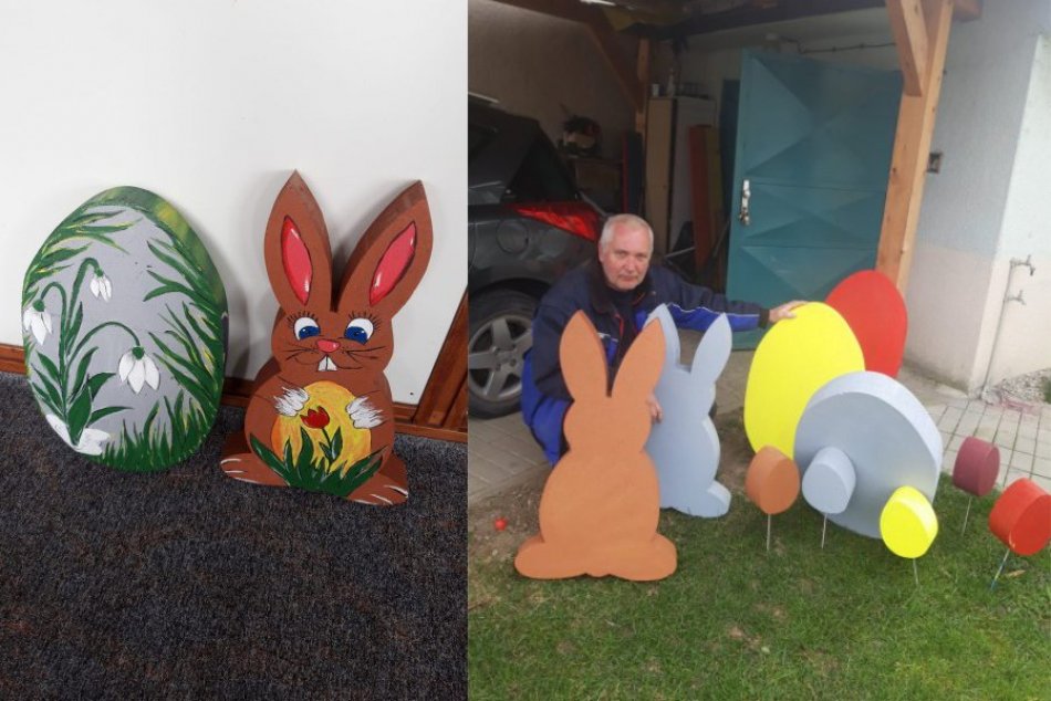 Ilustračný obrázok k článku Obrovský zajkovia aj vajíčka: Šaľa bude mať veselú veľkonočnú výzdobu, FOTO