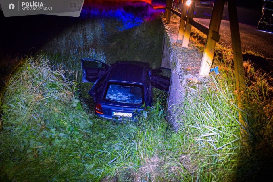 Ilustračný obrázok k článku Hrozivá nehoda: Opitý šofér zišiel z cesty do priekopy, v aute mal TRI malé deti!