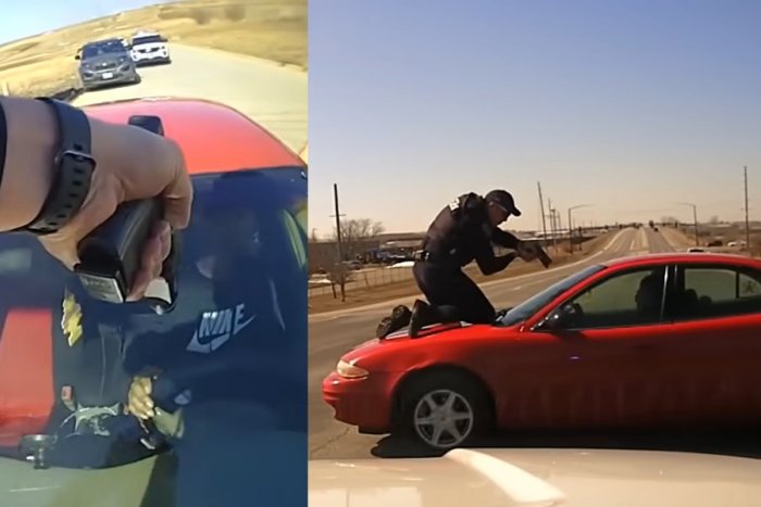 Ilustračný obrázok k článku VIDEO zachytilo šialenú naháňačku: Zločinec unikal s policajtom kľačiacim na KAPOTE