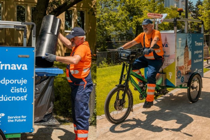 Ilustračný obrázok k článku Novinka v centre mesta: Odpad z pešej zóny bude odvážať špeciálny elektrobicykel