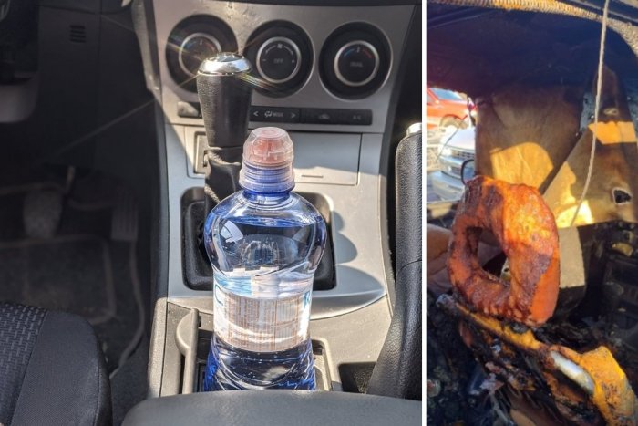 Ilustračný obrázok k článku Počas horúcich dní POZOR: Nenechávajte v aute fľašu s vodou, môže spôsobiť POŽIAR, VIDEO