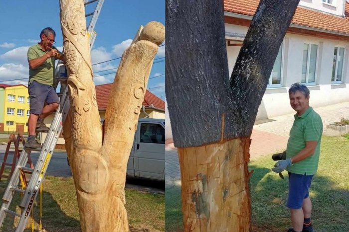 Ilustračný obrázok k článku Neďaleká obec má nový symbol: Drevorezbár vytvoril Veľkocetínsky STROM života
