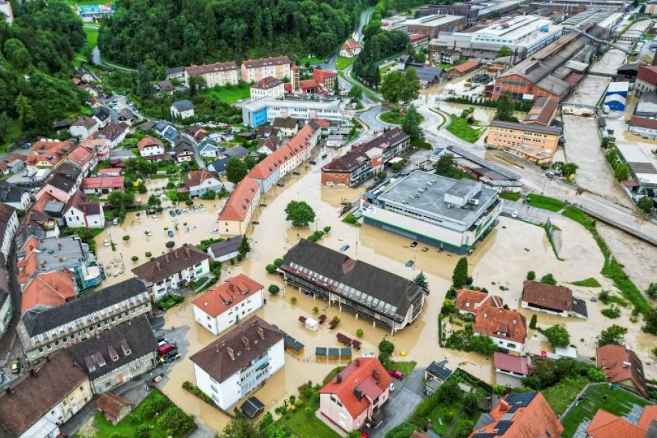 Ilustračný obrázok k článku Slovinsko postihli prudké lejaky a obrovské záplavy, zahynuli 3 ľudia, FOTO