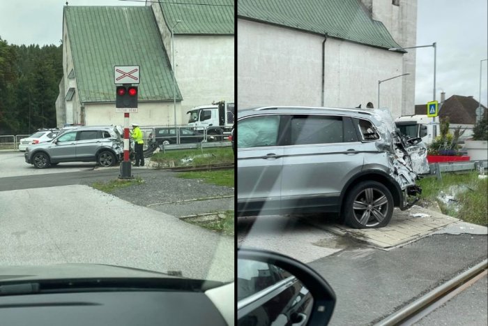 Ilustračný obrázok k článku Nehoda vo Veľkej Lomnici: Na priecestí došlo k zrážke vlaku s autom!