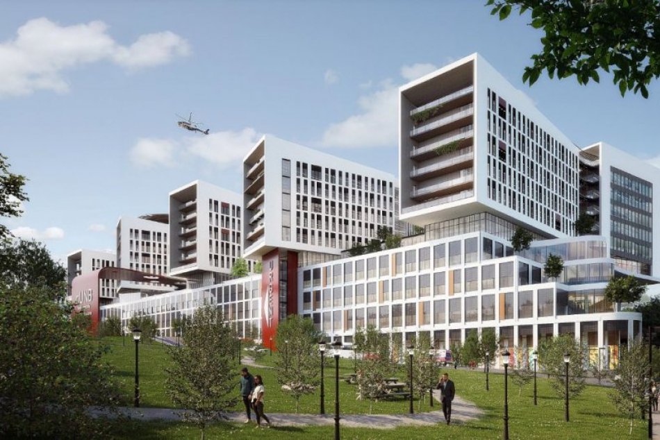 Ilustračný obrázok k článku V Bratislave postavia ďalšiu nemocnicu: Pozrite, TAKTO budú vyzerať moderné Rázsochy! FOTO