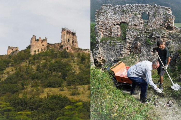 Ilustračný obrázok k článku FOTO: Pokračujú práce na obnove Turnianskeho hradu. V sobotu tam môžete zažiť špeciálny deň