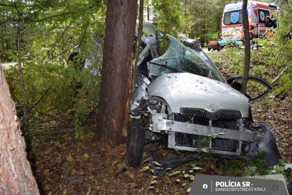 Ilustračný obrázok k článku Jazdu mladej vodičky zastavil až strom: ŤAŽKO zranenú ženu odvážal vrtuľník, FOTO