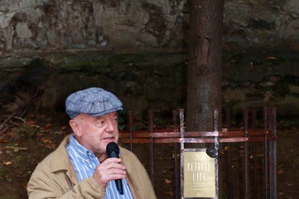 Ilustračný obrázok k článku Odteraz je tam Petrova lipa: Spevák má v Prešove na obľúbenom mieste strom aj tabuľu, FOTO