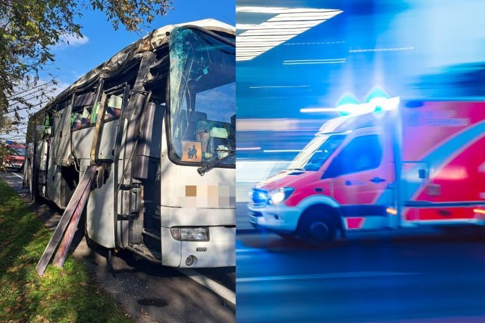 Ilustračný obrázok k článku Prvé INFO z miesta zrážky autobusu s autom: Záchranári pomáhajú ZRANENEJ osobe