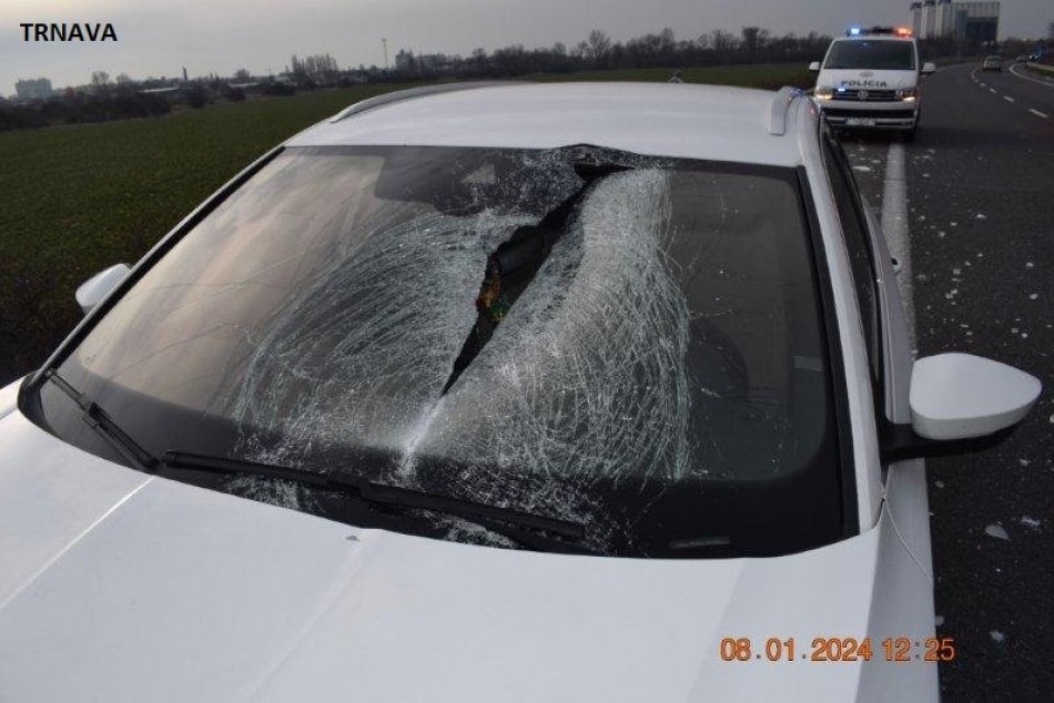Ilustračný obrázok k článku Kus ľadu z kamióna takmer spôsobil tragédiu: Vodičovi prerazil čelné sklo, FOTO