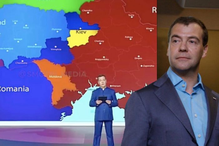 Ilustračný obrázok k článku Medvedev KOMPLETNE prekreslil mapu Európy! TAKTO Rusi plánujú DELENIE Ukrajiny