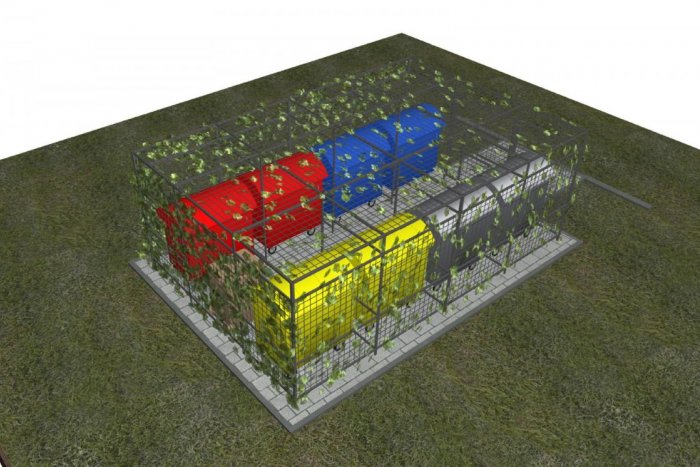 Ilustračný obrázok k článku Na Mukačevskej pribudnú 4 kontajnerové stojiská: Budú mať zelený pás pre popínavé rastliny