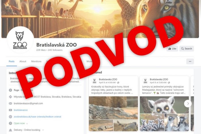 Ilustračný obrázok k článku Bratislavská zoo VARUJE pred podvodom: Na TOTO nereagujte! Môžete prísť o peniaze