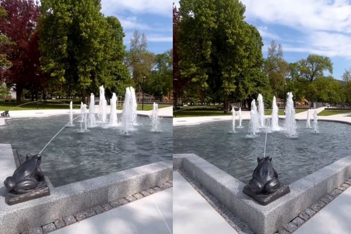 Ilustračný obrázok k článku Nitra oficiálne spustila obnovenú Žabiu fontánu v parku: Ovláda sa cez mobil