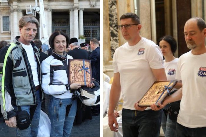Ilustračný obrázok k článku Z Nitry až do Ríma: Motorkári priviezli ŠPECIÁLNY dar pre pápeža, FOTO