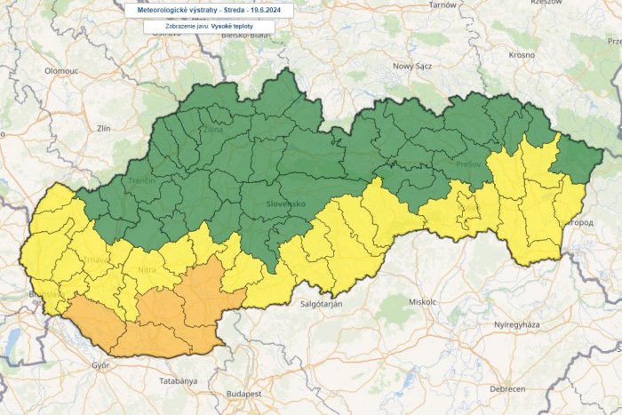 Výstrahy pred vysokými teplotami