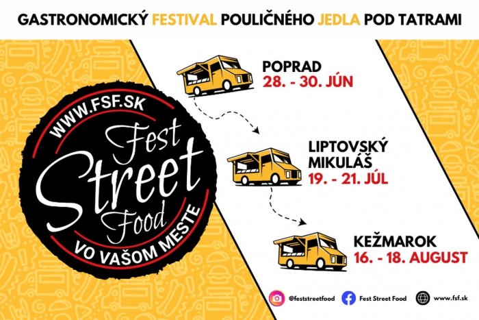 Ilustračný obrázok k článku Fest Street Food v Poprade štartuje svoju 5. sezónu