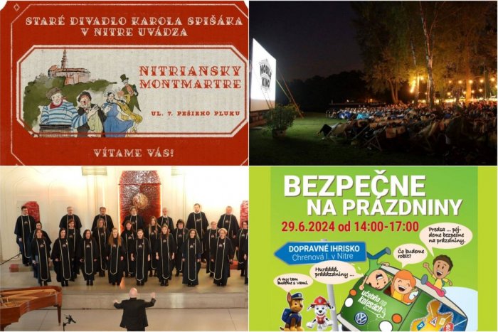 Ilustračný obrázok k článku Bohatý VÍKEND v Nitre! Divadlo, tanec, hudba, letné kino aj detský festival