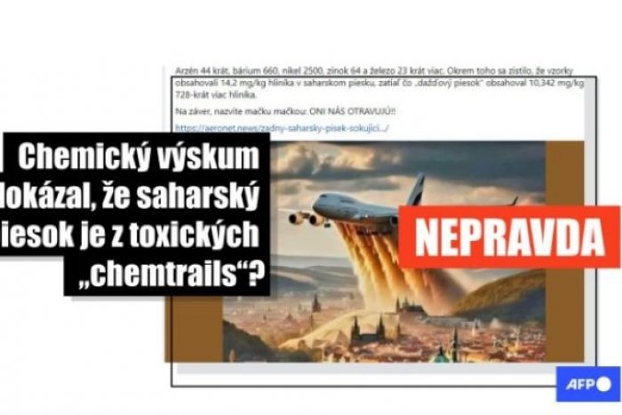 Ilustračný obrázok k článku Žiaden "chemtrails": Saharský prach nie je zámerne rozprašovaný, ide o prírodný jav