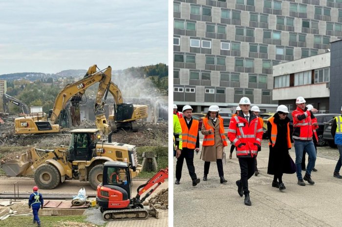 Ilustračný obrázok k článku Budovy sa menia na sutiny: AKTUÁLNE zábery výstavby novej nemocnice, FOTO