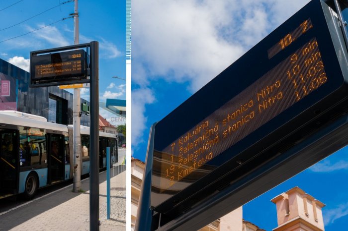 Ilustračný obrázok k článku NOVINKA, ktorá poteší: Na zastávkach v Nitre začali pribúdať nové digitálne tabule