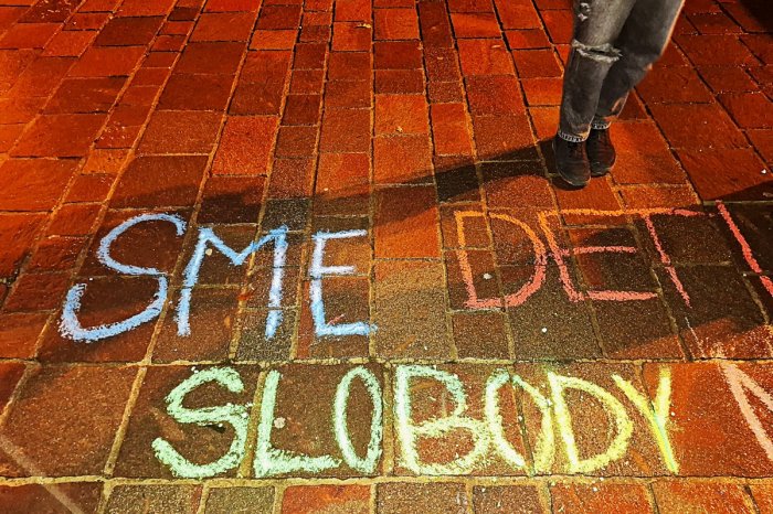 Ilustračný obrázok k článku FOTOGALÉRIA z protestu: Študenti hlásali, že sú deti slobody, ďalší chcú koniec Fica