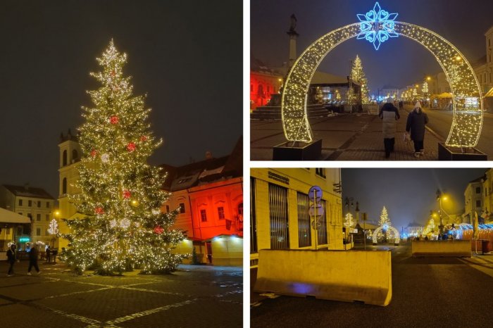 Ilustračný obrázok k článku Vianočný KONTRAST v srdci Slovenska: Pohľady pútajú ŽIARIVÁ výzdoba aj BETÓNOVÉ zábrany, FOTO