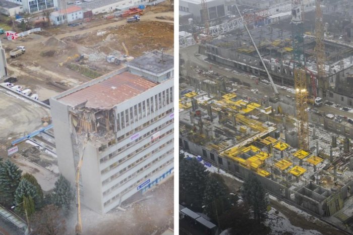 Ilustračný obrázok k článku ÚCHVATNÉ, ako rastie NOVÁ nemocnica: Pozrite si POROVNANIE pred rokom a dnes, FOTO