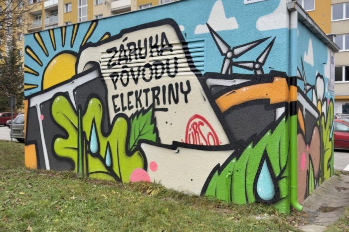 Ilustračný obrázok k článku SUPER nápad v Prešove: Na trafostanici teraz púta pozornosť vydarená farebná MAĽBA