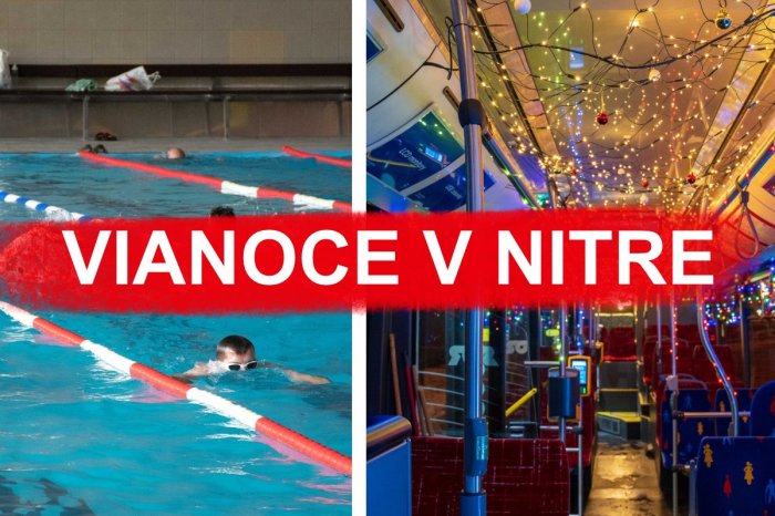 Ilustračný obrázok k článku ŤAHÁK na Vianoce v Nitre: AKO budú fungovať škôlky, autobusy MHD či plaváreň?