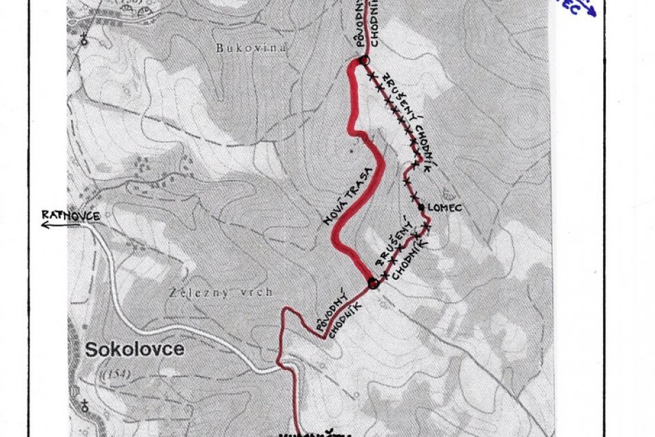 Zmena trasy jesenného pochodu HP