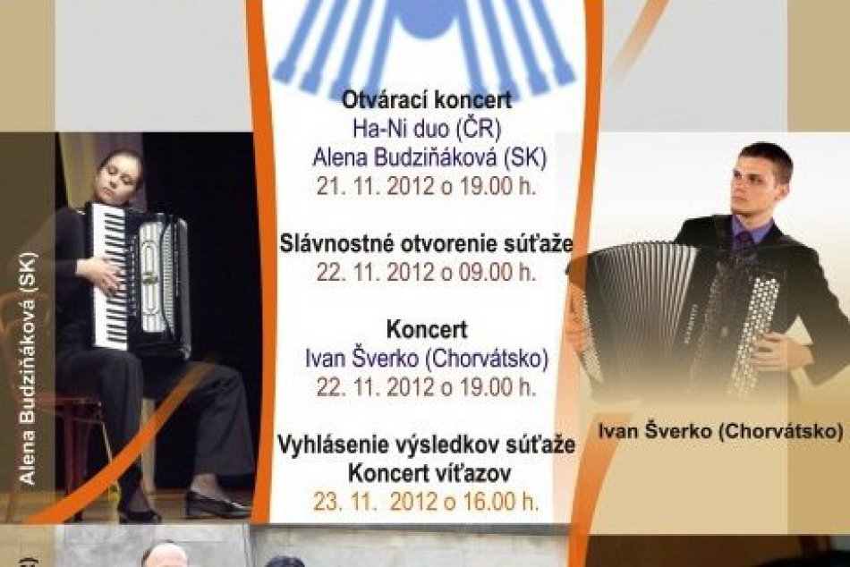 Program Medzinárodnej akordeónovej súťaže a koncertov