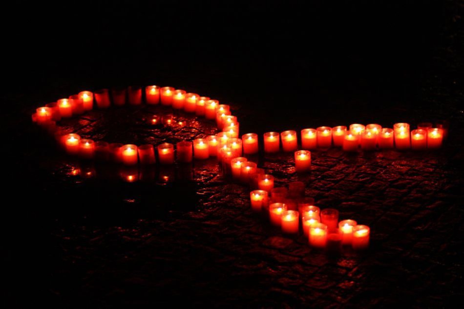 Sviečkový pochod proti HIV/AIDS