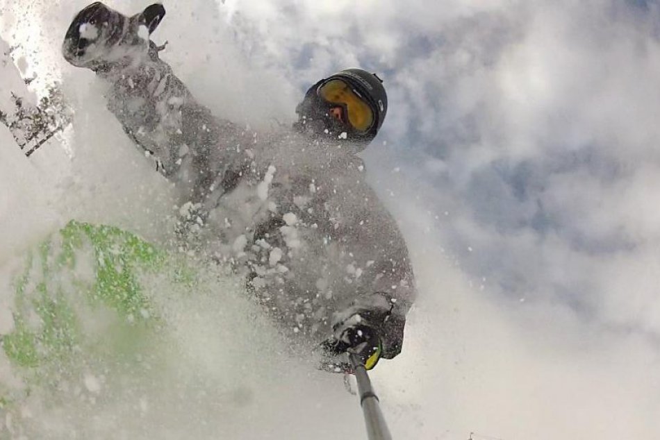 Oti Lázár na snowboarde