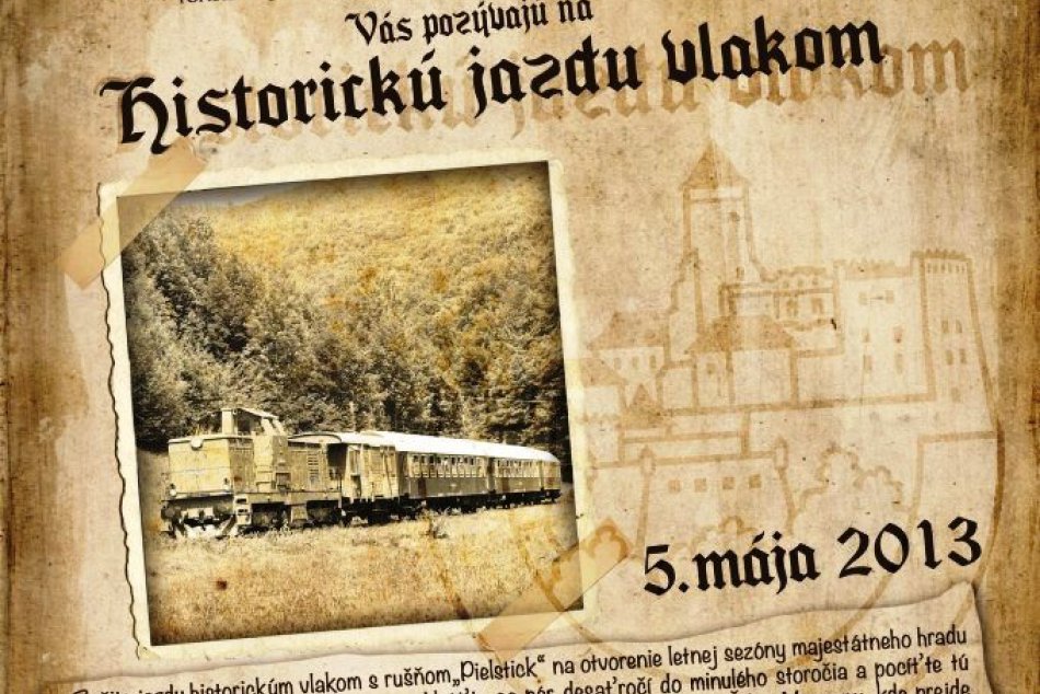 Jazda historickým vlakom - otvorenie sezóny na hrade Ľubovňa