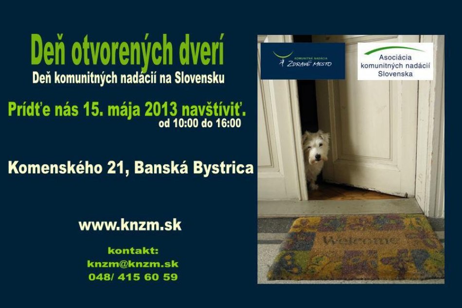 DOD Komunitnej nadácie Zdravé mesto: Zoznámte sa bližšie s jej činnosťou