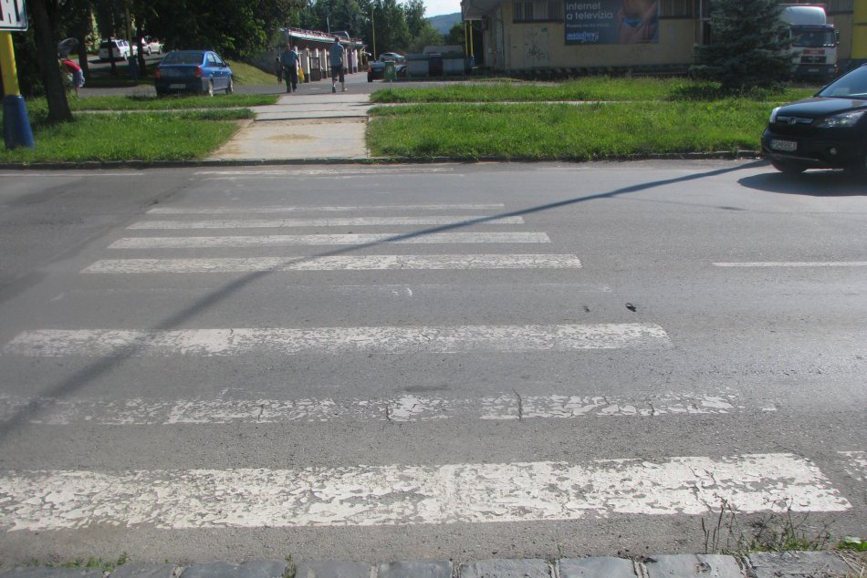 Prechod pre chodcov v Prešove - nehoda