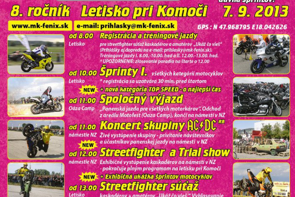 Motofest na Komoči - plagát