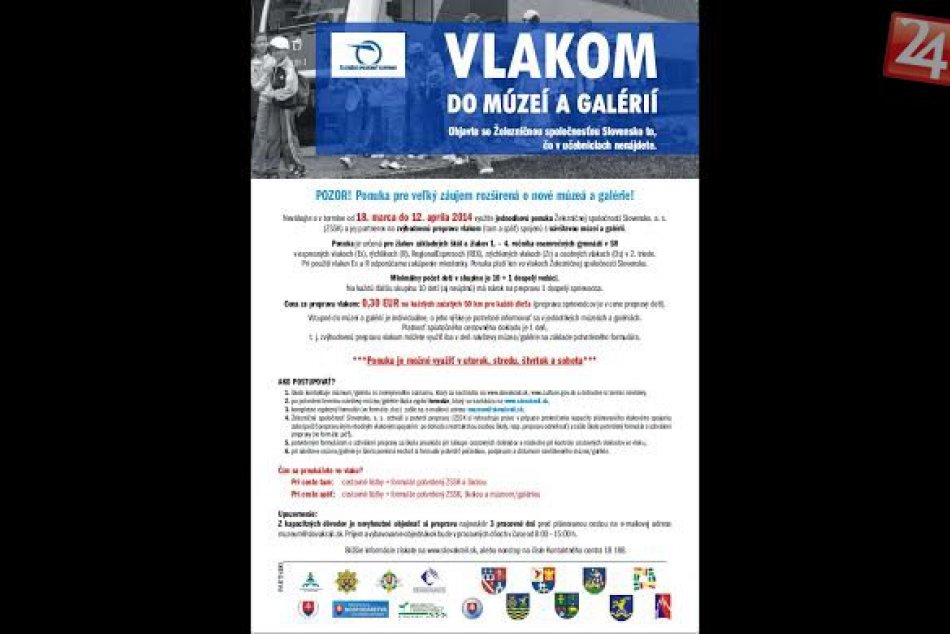 vlakom do múzeí-plagát