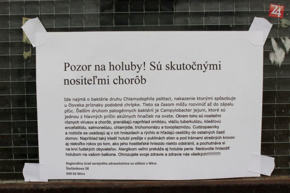 Oznam na Viničkách