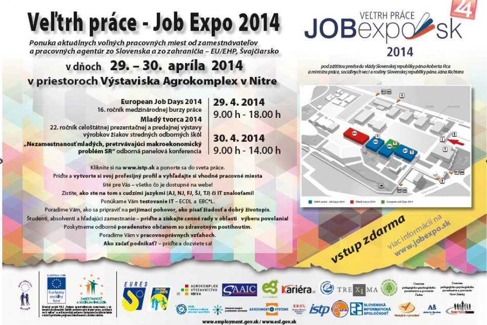 Veľtrh práce JobExo a medzinárodná burza práce už koncom apríla