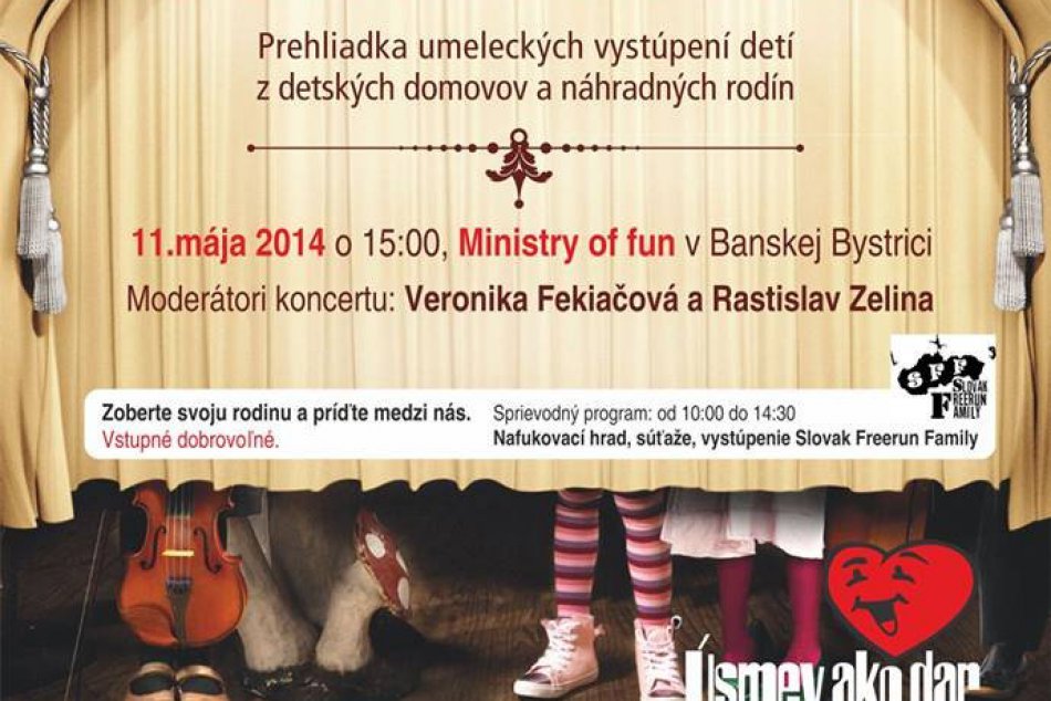 Najmilší koncert roka v Bystrici: Deti z detských domovov predvedú, čo dokážu!
