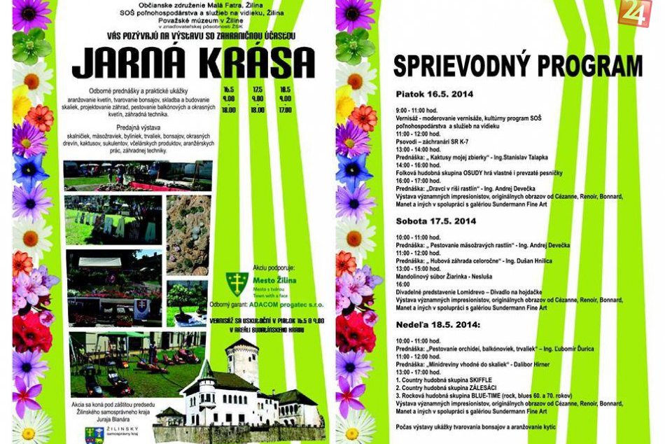 Areál Budatínskeho zámku zaplní Jarná krása
